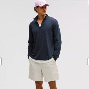Lululemon Navy Soft Jersey Half Zip Large